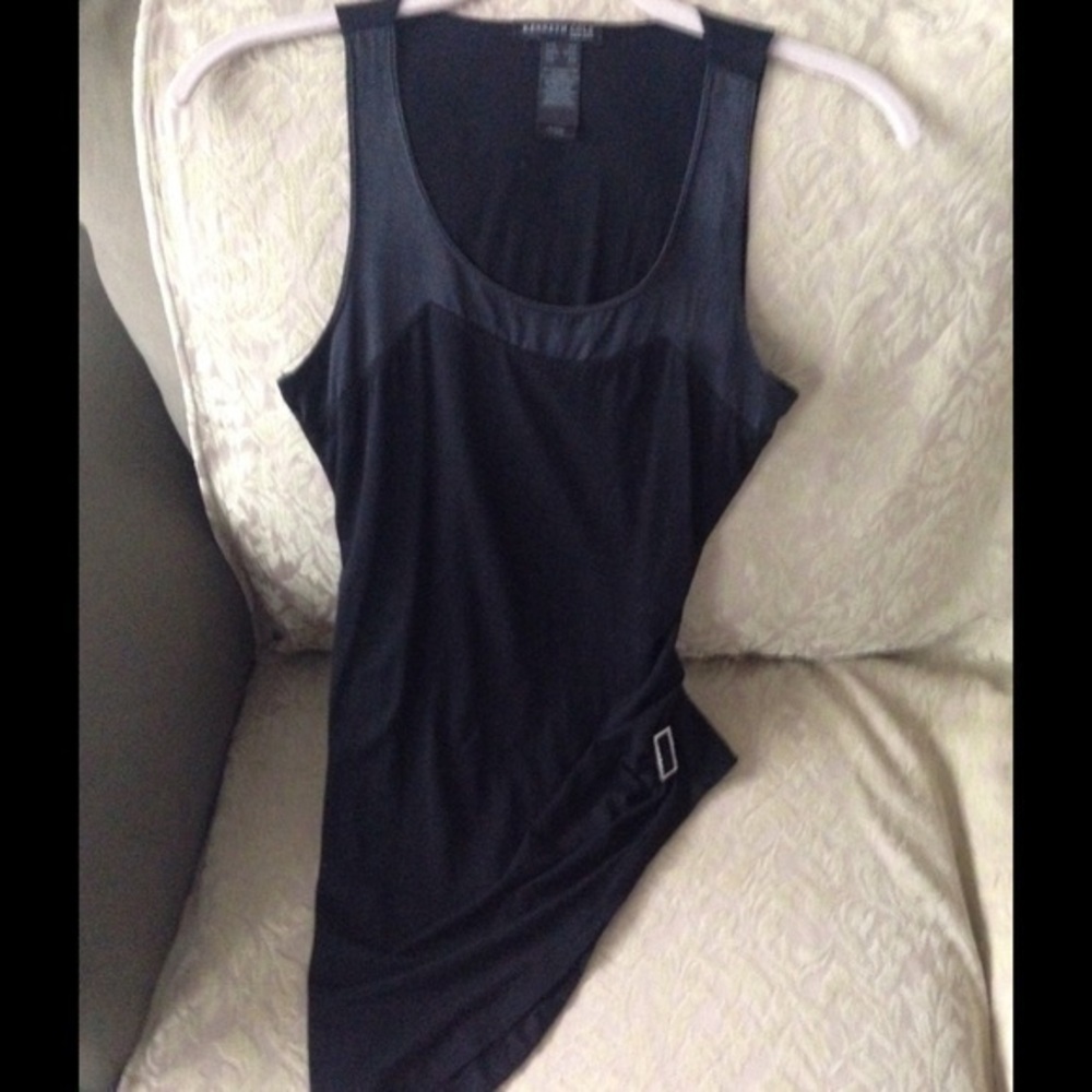 KENNETH COLE Black Tank With Bling XS - Picture 4 of 10